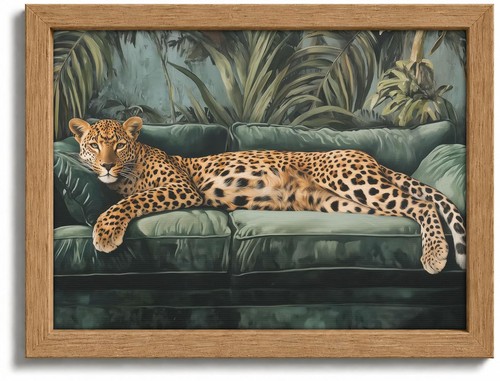 Framed trendy cheetah - framed, wall